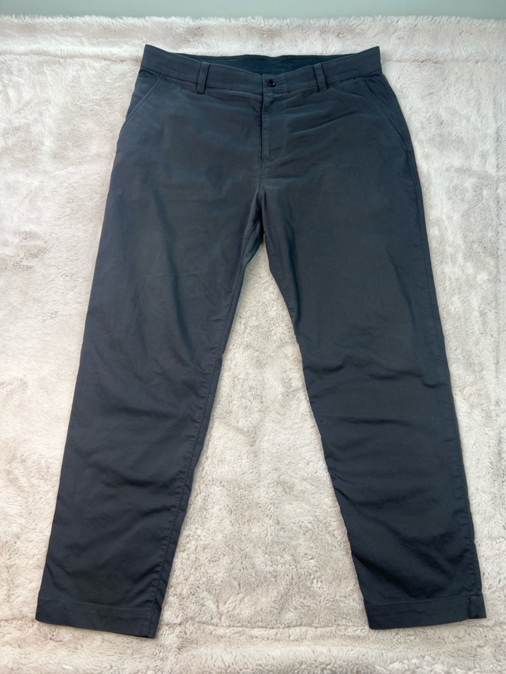 Nike Dri Fit Mens 36x32 Dark Gray Chino Pants 29" Inseam Comfort Stretch Pockets
